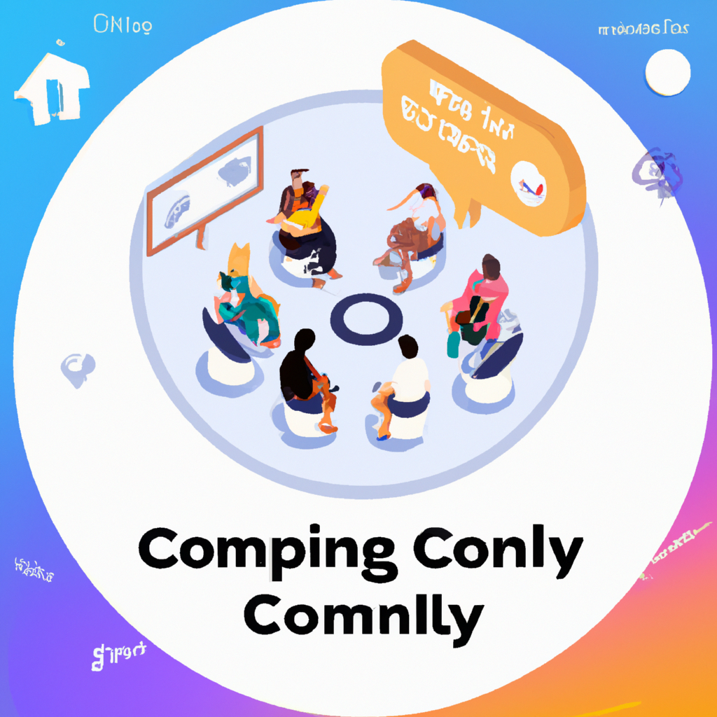 Community lobby with avatars and HUD tags